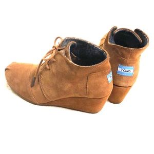TOMS suede bootie
